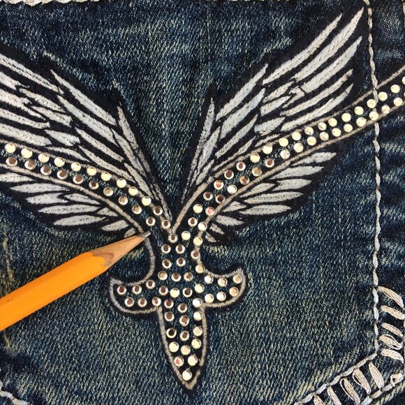 Rock Revival Lucille Skinny Stretch Jeans Womens 28 - Picture 9 of 12